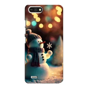 Чехлы на Новый Год TECNO POP 2F (Снеговик праздничный)