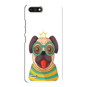 Бампер для TECNO POP 2F с картинкой "Песики" (Собака Король)