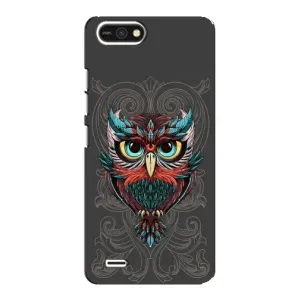 Чехлы с принтом СОВЫ для TECNO POP 2F (Сова на сером)