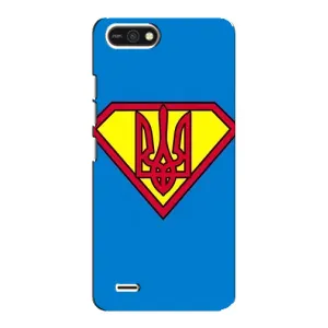Чехол с картинкой (Патриотический ГЕРБ) на TECNO POP 2F (Super - Герб)