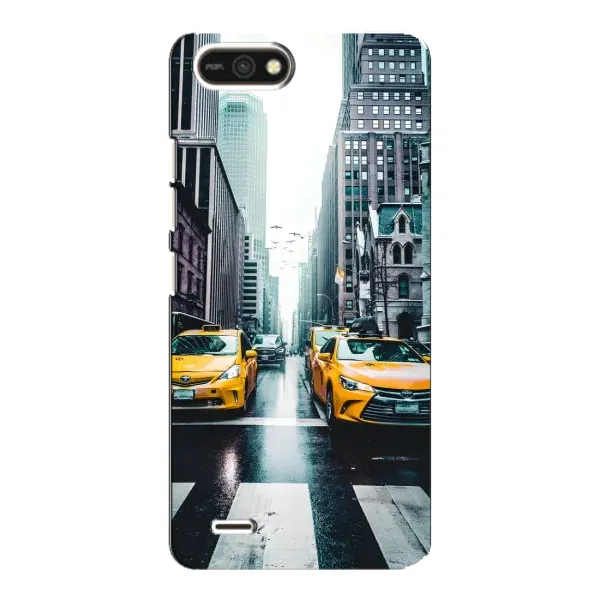 Чехол с рисунком «Такси» для TECNO POP 2F