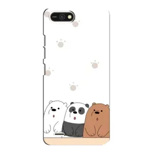 Чохли з зображенням різних тварин на TECNO POP 2F (Здивовані ведмедики)