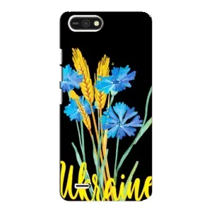 Чехол на TECNO POP 2F Украинский дизайн (Ukraine в цветочках)