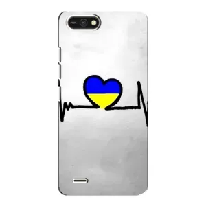 Силіконовий Чохол на TECNO POP 2F (Я-Україна) (Українська кардіограма)