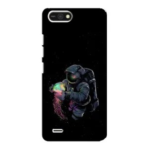 Силиконовый Чехол с принтом "Космонавты" на TECNO POP 2F (В руках земля)