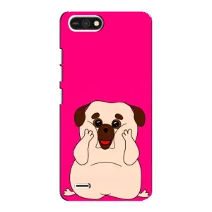 Чехол (ТПУ) Милые собачки для TECNO POP 2F (Веселый Мопсик)