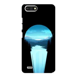 Летний Чехол на TECNO POP 2F (Синий Водопад)