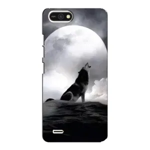 Чехол с Волком на TECNO POP 2F (Волк и луна)