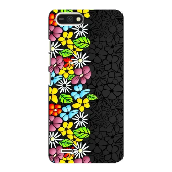 Чехол с рисунком «Яркие цветы» для TECNO POP 2F