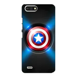 Чехол с Щитом Капитана Америки на TECNO POP 2F (Яркий Щит Капитана)