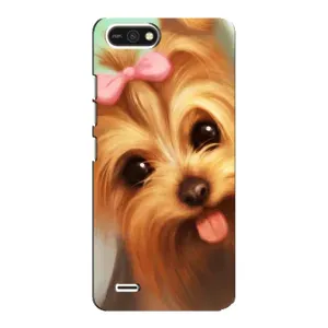 Чехол (ТПУ) Милые собачки для TECNO POP 2F (Йоршенский терьер)