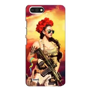 ЗСУ Чехлы (TPU) для TECNO POP 2F (Женщина солдат)