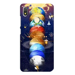 Чехол (ТПУ) с планетами на TECNO POP 3 (Арт планети)