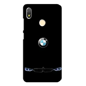 Силіконовий бампер з картинкою машини на TECNO POP 3 (Чорний BMW)