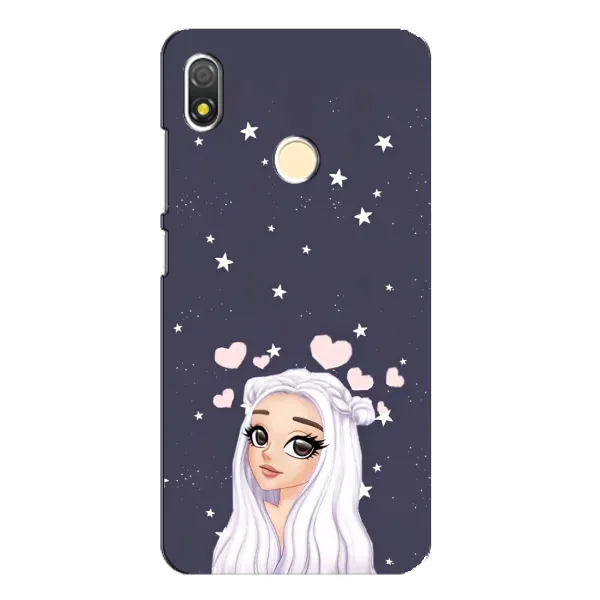 Чехол с рисунком «Девушка и сердечки» для TECNO POP 3