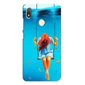Чохол Стильні дівчата на TECNO POP 3 (Дівчина на гойдалці)