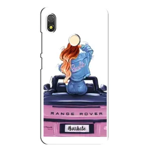 Силіконовый Чохол на TECNO POP 3 з картинкой Модных девушек (Дівчина на машині)