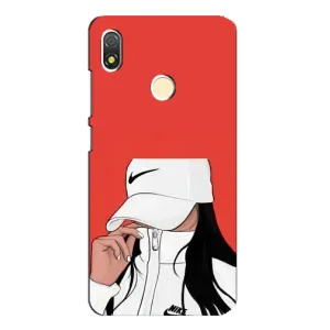 Силіконовый Чохол на TECNO POP 3 з картинкой Модных девушек (Дівчина Nike)