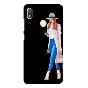Чохол з картинкою Модні Дівчата TECNO POP 3 (Дівчина з телефоном)