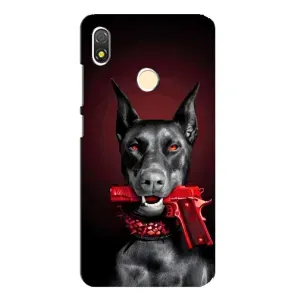 Чехол ДОБЕРМАН для TECNO POP 3 (Доберман злой)