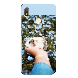 Чехлы с изображением разных животных для TECNO POP 3 (Ежик на руках)