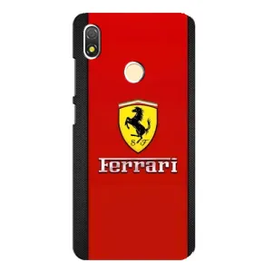 Силіконовий бампер з картинкою машини на TECNO POP 3 (Ferrari Logo)
