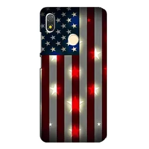Чехол Флаг USA для TECNO POP 3 (Флаг США 2)