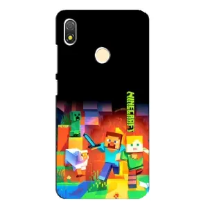 Чехлы для TECNO POP 3 (Персонажи Майн Крафт) (Герой Майнкрафт)