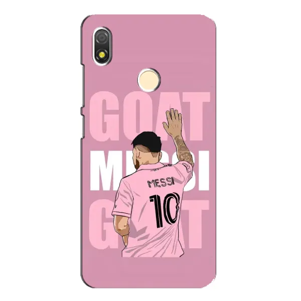 Чехол с рисунком «GOAT MESSI» для TECNO POP 3 Чехол с рисунком «GOAT MESSI» для TECNO POP 3