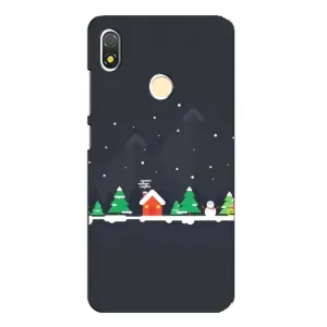 Силиконовый бампер на рождество для TECNO POP 3 (Город зимний)