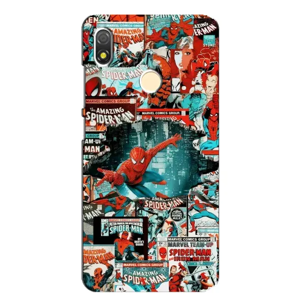 Чехол с рисунком «Комиксы Человек Паук» для TECNO POP 3 Чехол с рисунком «Комиксы Человек Паук» для TECNO POP 3