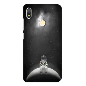Силиконовый Чехол с принтом "Космонавты" на TECNO POP 3 (Космонавт романтик)