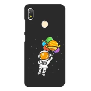 Силиконовый Чехол с принтом "Космонавты" на TECNO POP 3 (Космонавт с шариками)