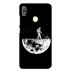 Силиконовый Чехол с принтом "Космонавты" на TECNO POP 3 (Космонавт)