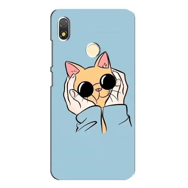 Чехол с рисунком «КОТИК в очках» для TECNO POP 3 Чехол с рисунком «КОТИК в очках» для TECNO POP 3