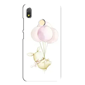 Силиконовый бампер с картинкой животных для TECNO POP 3 (Кролик и шарики)