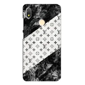 Чехол Стиль Louis Vuitton на TECNO POP 3 (LV на белом)
