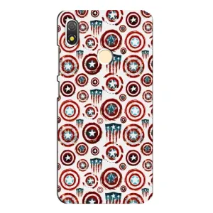 Чехол с Щитом Капитана Америки на TECNO POP 3 (Марвел щиты)