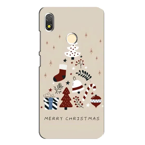 Чехол с рисунком «Merry Christmas» для TECNO POP 3 Чехол с рисунком «Merry Christmas» для TECNO POP 3