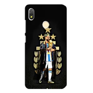 Чехлы Лео Месси Аргентина для TECNO POP 3 (Месси король)
