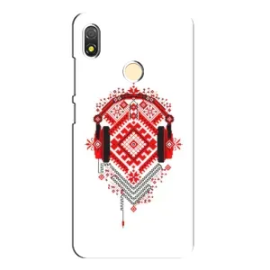 Силиконовый Чехол на TECNO POP 3 с картинкой Вышиванки (Модная вышиванка)