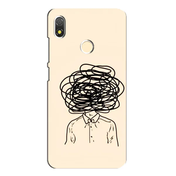 Чехол с рисунком «Мысли» для TECNO POP 3