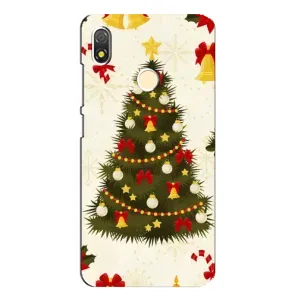 Чехол Новогодняя Елка на TECNO POP 3 (Новогодний принт)