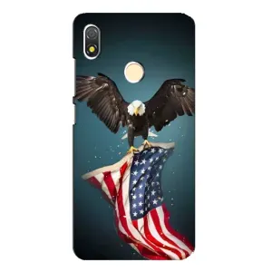 Чехол Флаг USA для TECNO POP 3 (Орел и флаг)