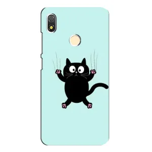 Силиконовый чехол с котиком для TECNO POP 3 (Падающий кот)