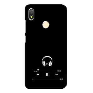 Чехол с картинками на черном фоне для TECNO POP 3 (Плеер)