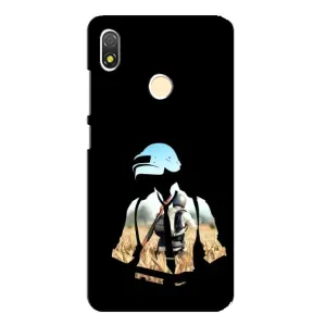 Силиконовый чехол с картинкой "Герой Pubg" на TECNO POP 3 (Пубг мен)