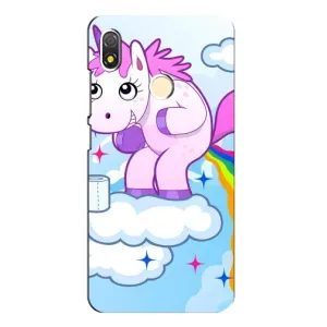 Чехол Unicorn на TECNO POP 3 (Радуга единорожка)