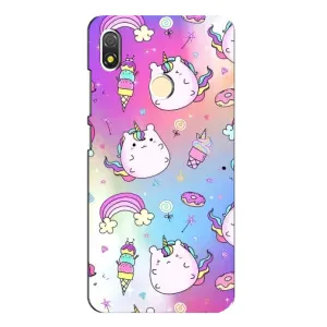 Чехол Unicorn на TECNO POP 3 (Радуга и Единорог)