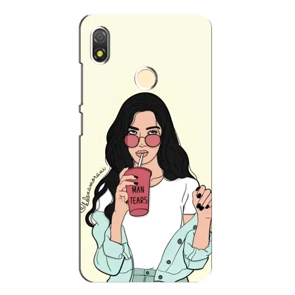 Чехол с рисунком «С напитком» для TECNO POP 3